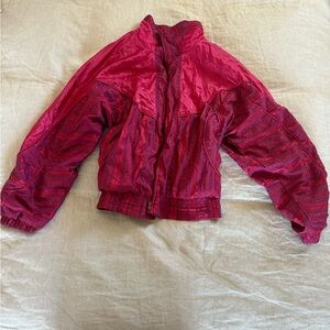 Le Coq Sportif Red Women's Bomber Jacket